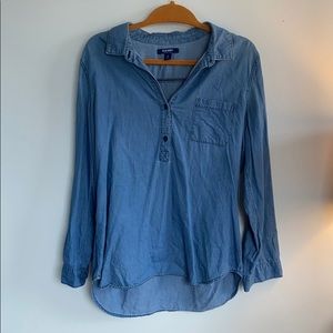 Denim long sleeve shirt